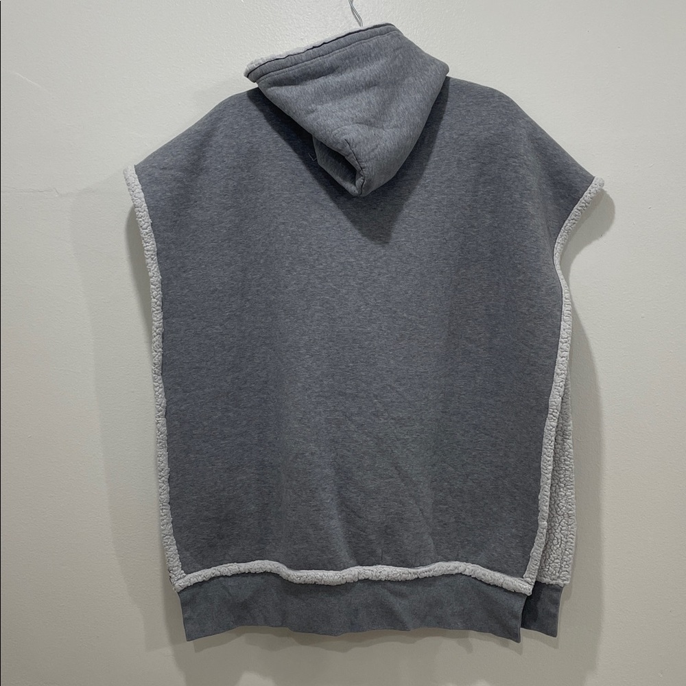 Telfar x Ugg Sideless Hoodie Poncho Heather Grey - Picture 2 of 3